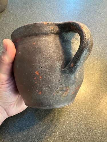 Antique redware glazed - antique,