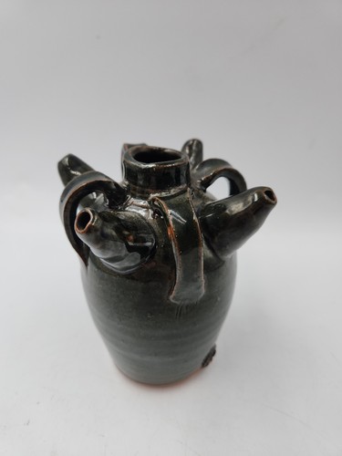 Primitive glazed redware - primitive,