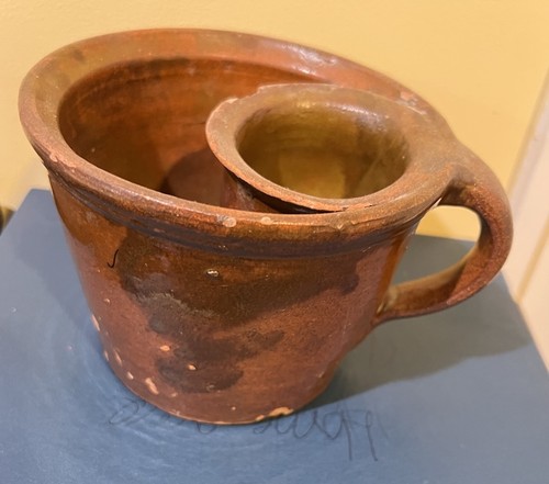 19th century redware - century, shaving