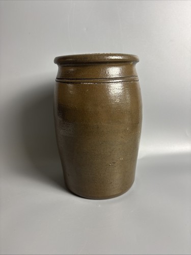19th century redware crock - 19th,