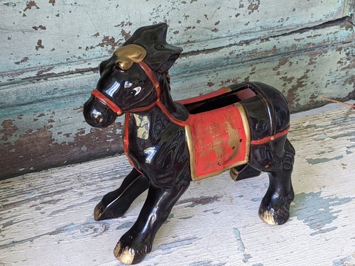 1950s rare redware donkey - rare,