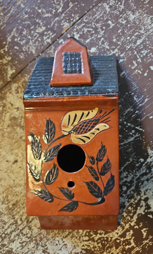 Eldreth pottery redware bird - pottery,