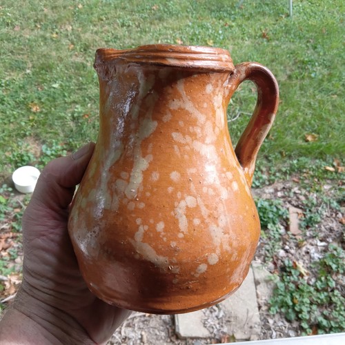 1840s early marbled redware - 1840s,