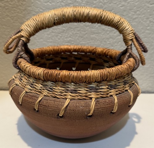Vintage handmade redware - vintage,