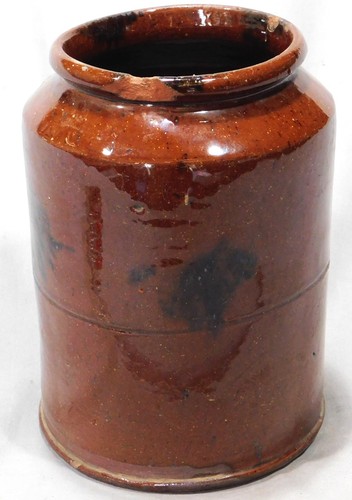 Antique american redware vase - antique,